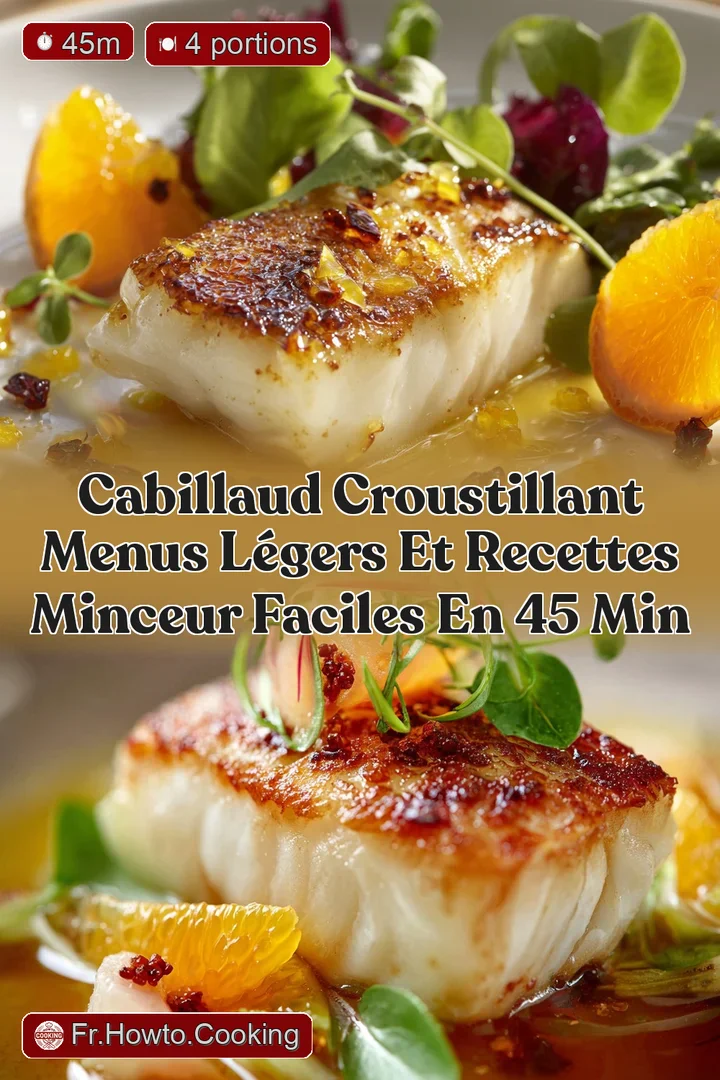 Cabillaud croustillant Menus L&eacute;gers et Recettes Minceur Faciles en 45 min