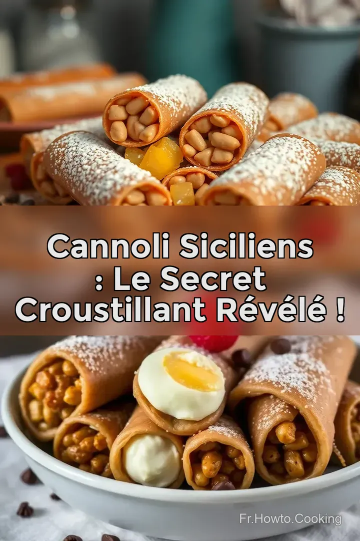 Cannoli Siciliens : Le Secret Croustillant R&eacute;v&eacute;l&eacute; !