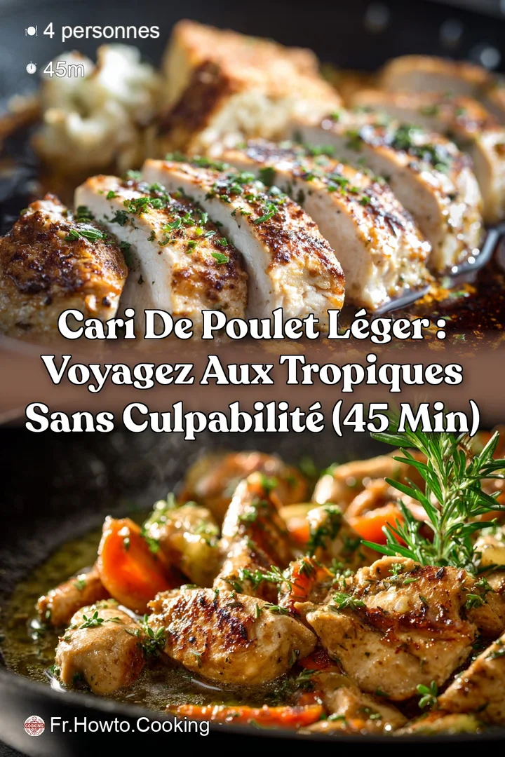 Cari de Poulet L&eacute;ger : Voyagez aux Tropiques sans culpabilit&eacute; (45 min)