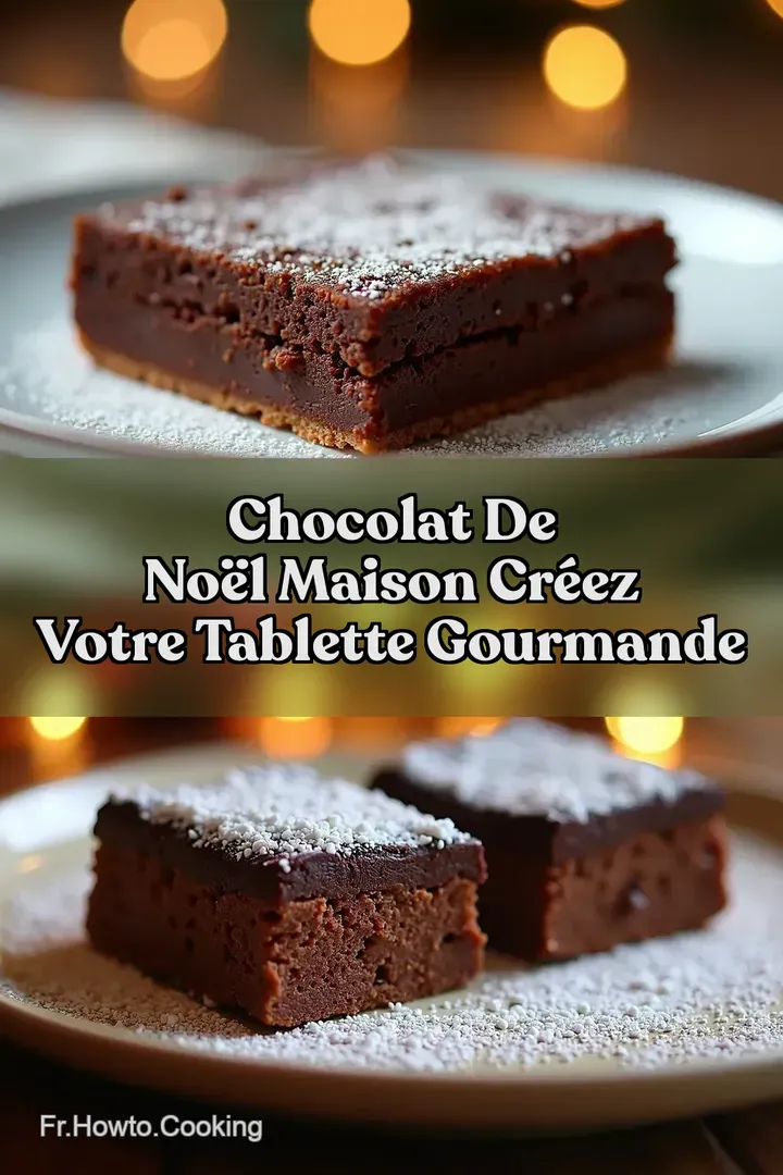 Chocolat de No&euml;l Maison Cr&eacute;ez Votre Tablette Gourmande