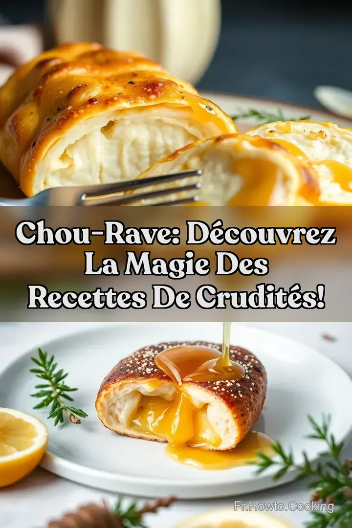 Chou-rave: D&eacute;couvrez la magie des recettes de crudit&eacute;s!