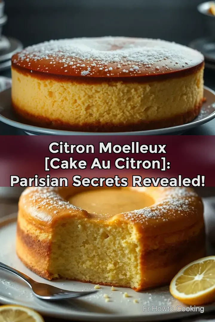 Citron Moelleux [Cake au Citron]: Parisian Secrets Revealed!