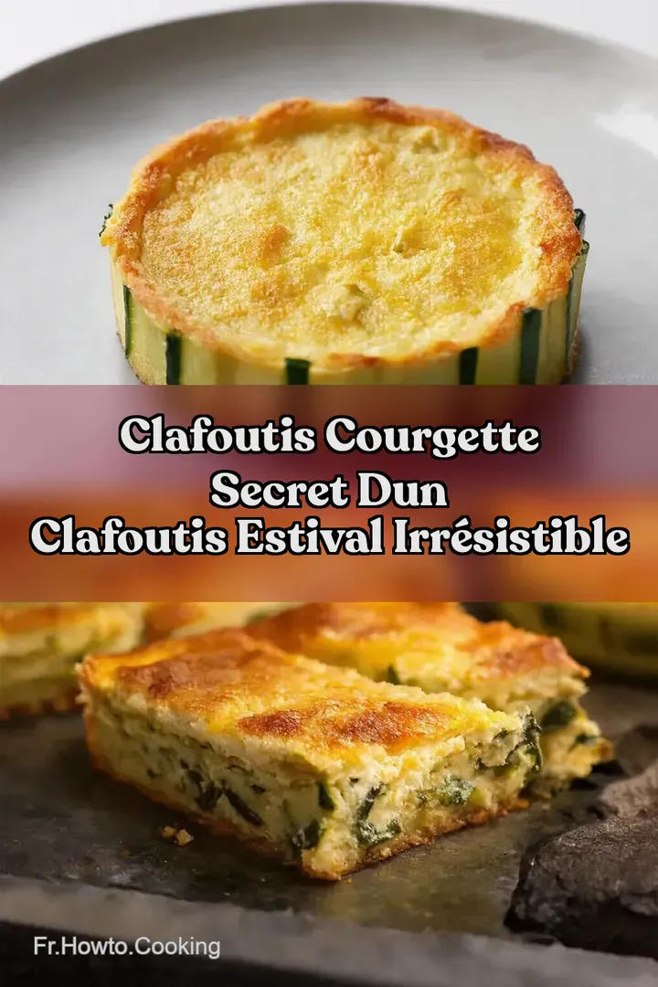 Clafoutis Courgette Secret dun Clafoutis Estival Irr&eacute;sistible