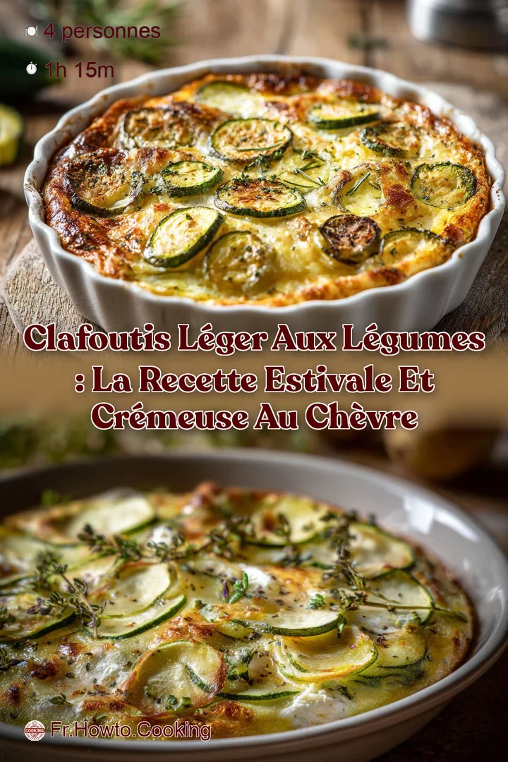 Clafoutis L&eacute;ger aux L&eacute;gumes : La recette estivale et cr&eacute;meuse au ch&egrave;vre