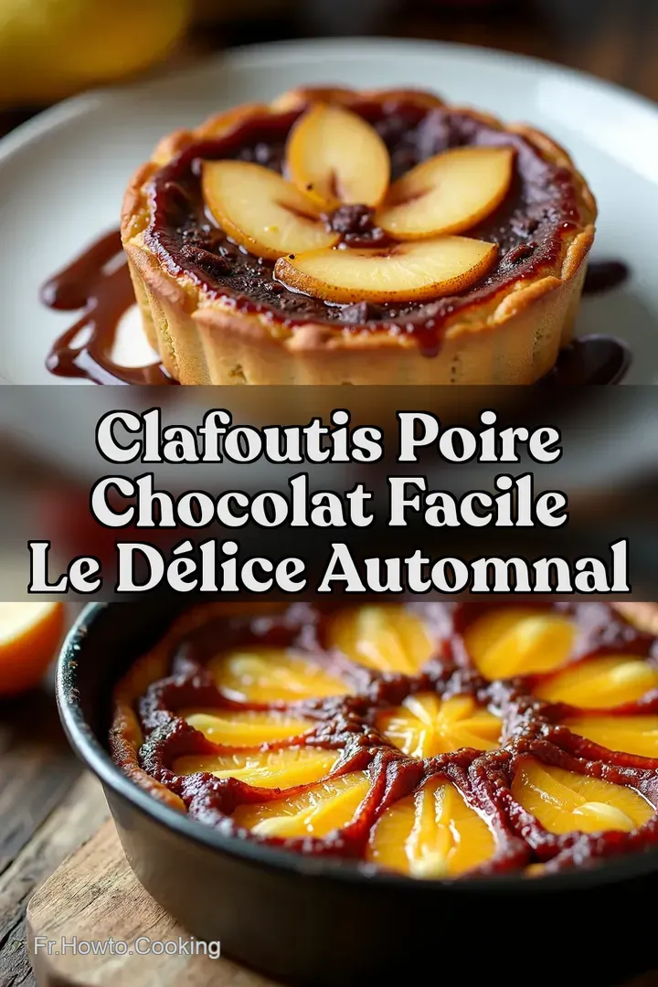 Clafoutis Poire Chocolat Facile Le D&eacute;lice Automnal