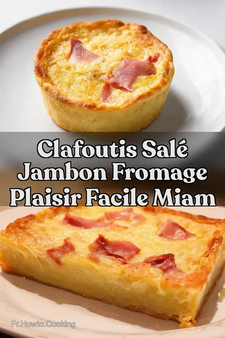 Clafoutis Sal&eacute; Jambon Fromage Plaisir Facile Miam