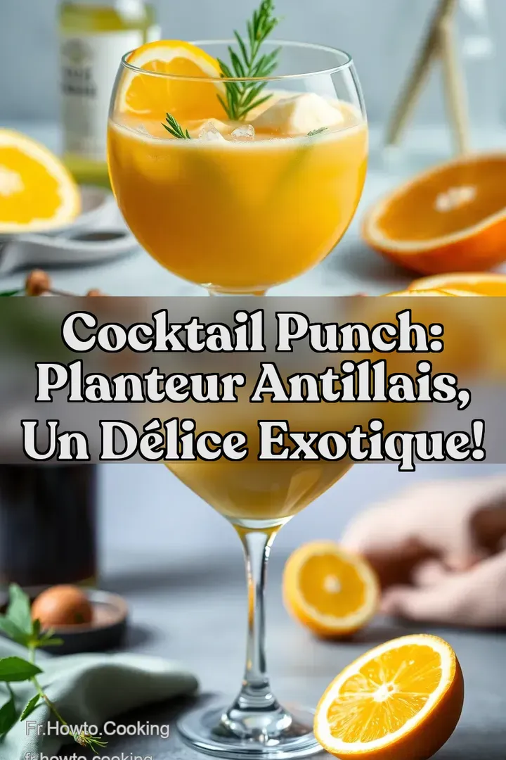 Cocktail Punch: Planteur Antillais un D&eacute;lice Exotique!