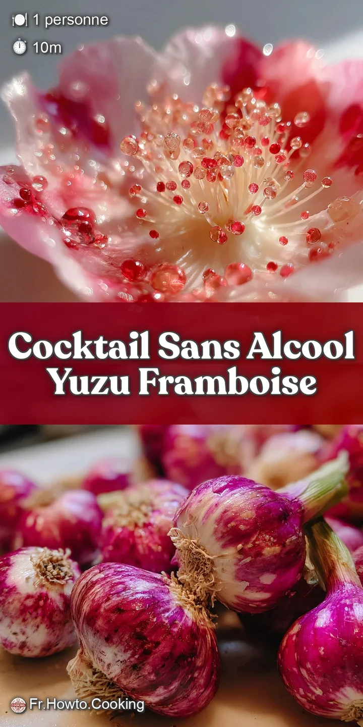 Close-up of a refreshing non-alcoholic cocktail, showcasing sparkling bubbles and colorful fruit slices suspended in the d...