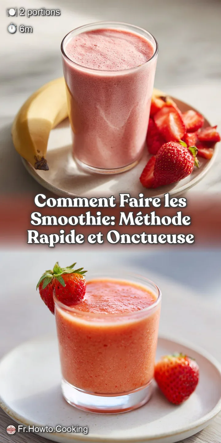 Close-up of thick, frosty smoothie with visible fruit chunks. A burst of color and texture invites a cool, refreshing tast...