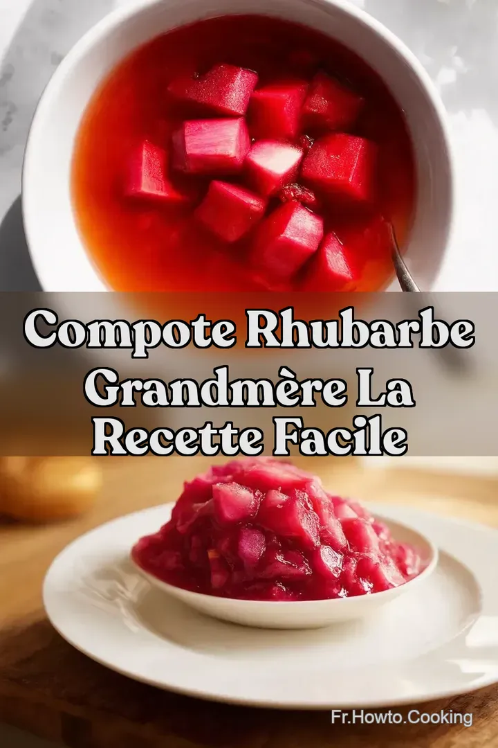 Compote Rhubarbe GrandM&egrave;re La Recette Facile