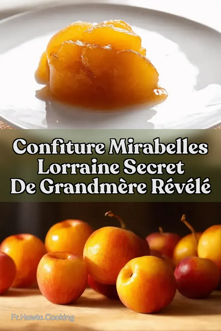 Confiture Mirabelles Lorraine Secret de Grandm&egrave;re R&eacute;v&eacute;l&eacute;