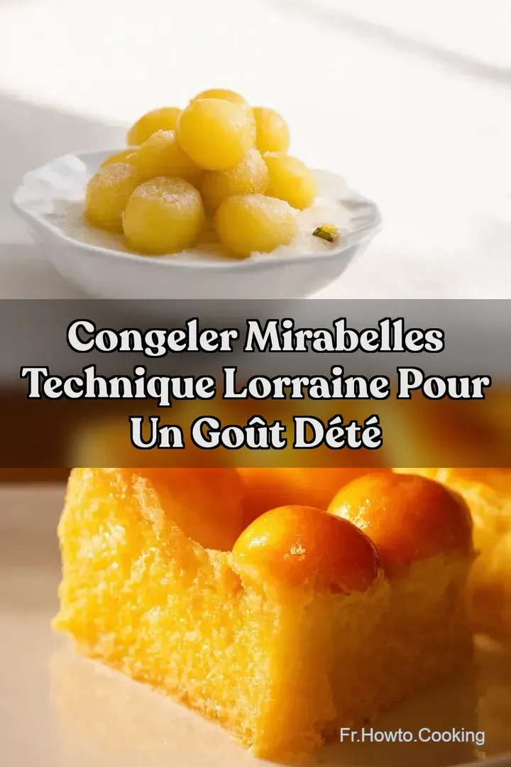 Congeler Mirabelles Technique Lorraine pour un Go&ucirc;t d&Eacute;t&eacute;