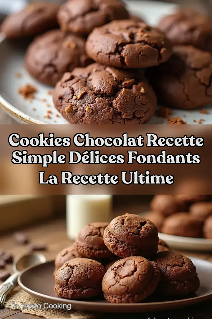 Cookies Chocolat Recette Simple D&eacute;lices Fondants LA Recette Ultime