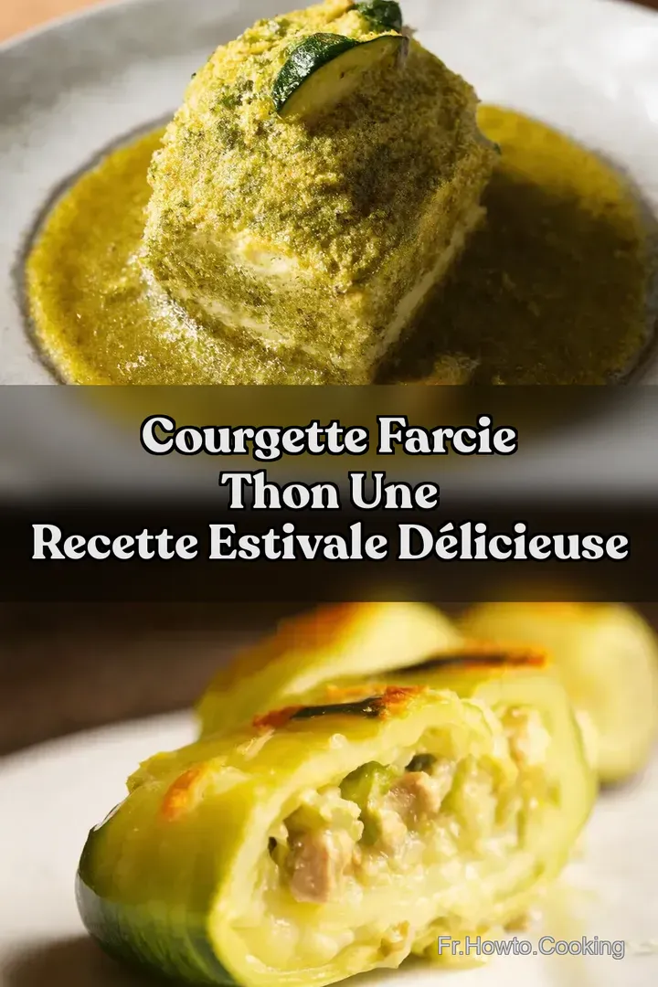 Courgette farcie thon Une Recette Estivale D&eacute;licieuse