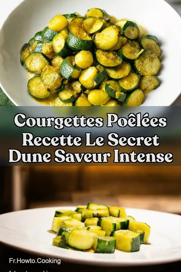 Courgettes Po&ecirc;l&eacute;es Recette Le Secret dUne Saveur Intense