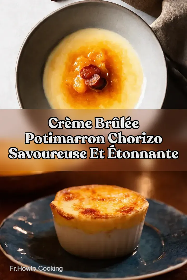 Cr&egrave;me Br&ucirc;l&eacute;e Potimarron Chorizo Savoureuse et &Eacute;tonnante