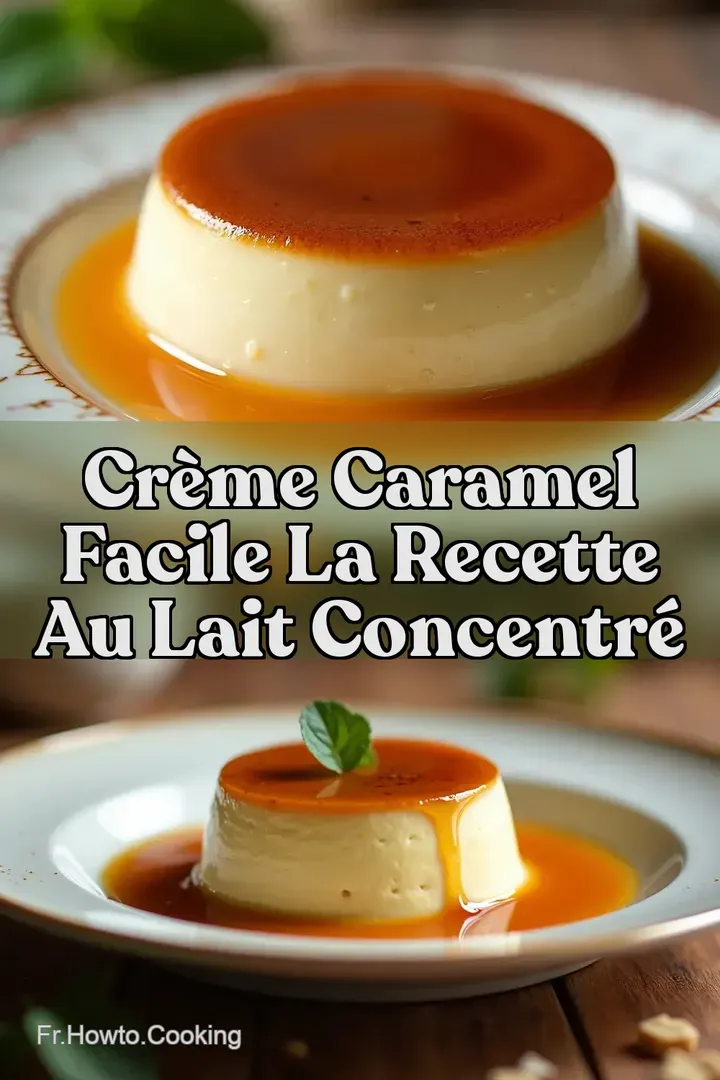 Cr&egrave;me Caramel Facile La Recette au Lait Concentr&eacute;