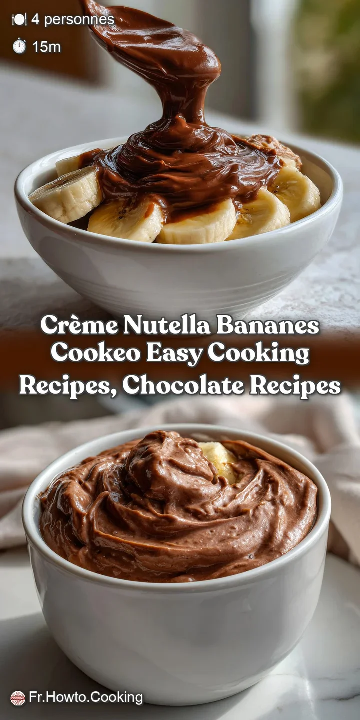 Cr&egrave;me Nutella Bananes Cookeo Easy Cooking Recipes Chocolate Recipes
