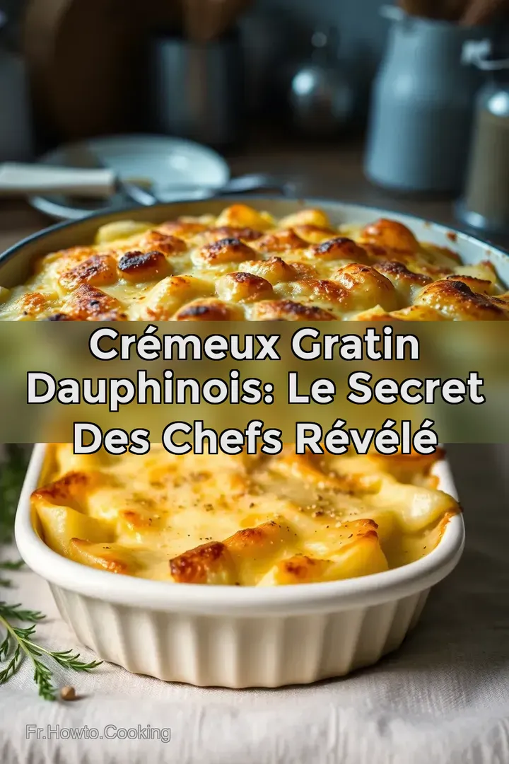Cr&eacute;meux Gratin Dauphinois: Le Secret des Chefs R&eacute;v&eacute;l&eacute;