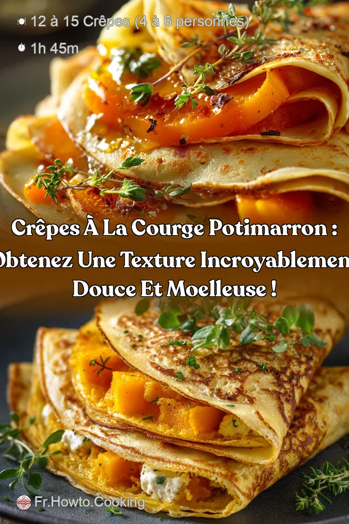 Cr&ecirc;pes &agrave; la courge potimarron : obtenez une texture incroyablement douce et moelleuse !
