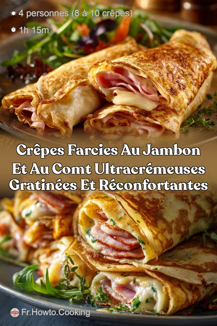 Cr&ecirc;pes Farcies au Jambon et au Comt UltraCr&eacute;meuses Gratin&eacute;es et R&eacute;confortantes
