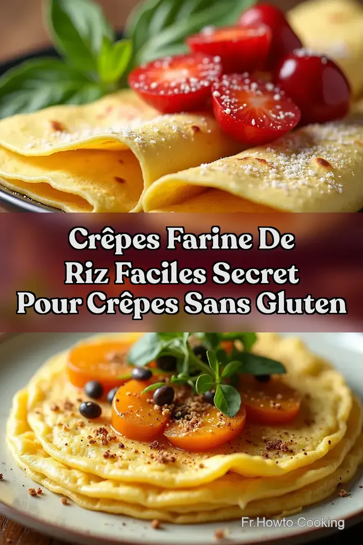 Cr&ecirc;pes Farine de Riz Faciles Secret pour Cr&ecirc;pes Sans Gluten