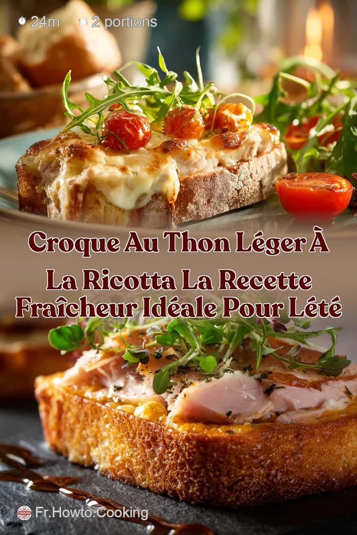 Croque au Thon L&eacute;ger &agrave; la Ricotta La Recette Fra&icirc;cheur Id&eacute;ale pour l&Eacute;t&eacute;