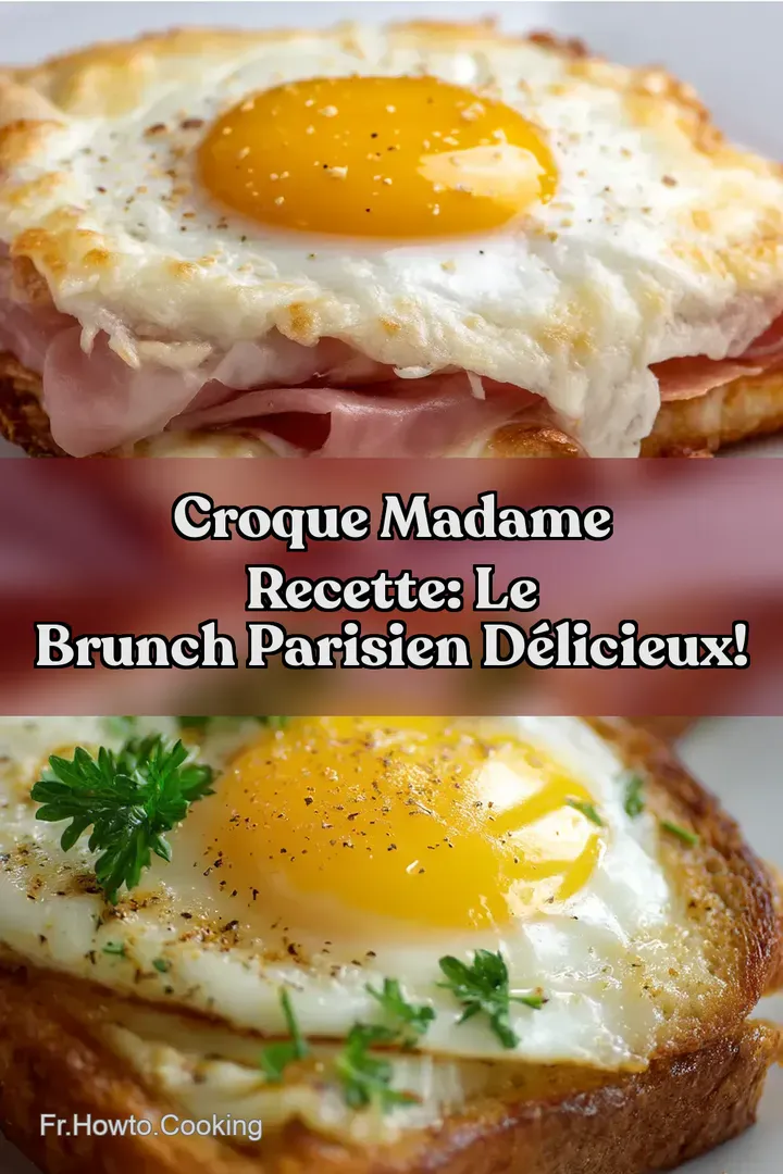 Croque Madame Recette: Le Brunch Parisien D&eacute;licieux!