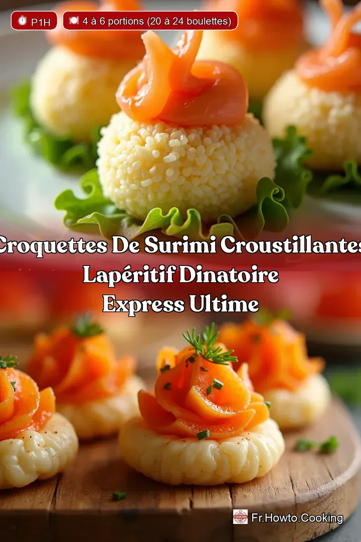 Croquettes de Surimi Croustillantes LApéritif Dinatoire Express Ultime