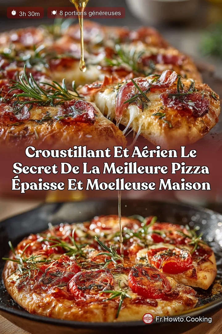 Croustillant et A&eacute;rien Le secret de la meilleure Pizza &Eacute;paisse et Moelleuse maison