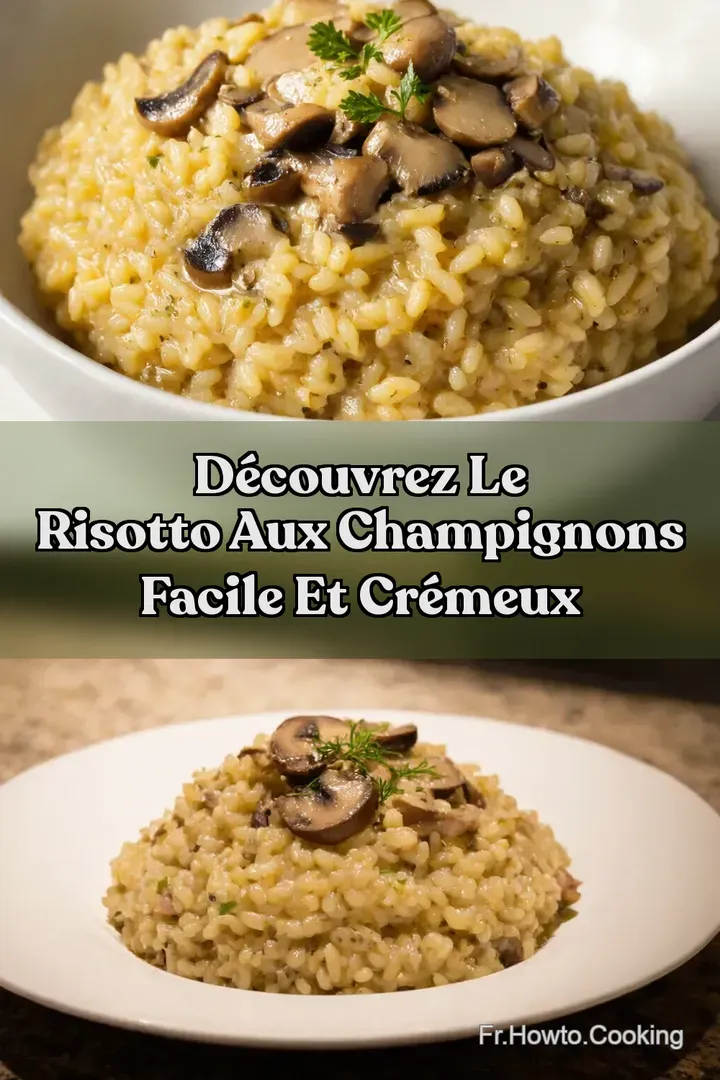 D&eacute;couvrez Le Risotto Aux Champignons Facile et Cr&eacute;meux