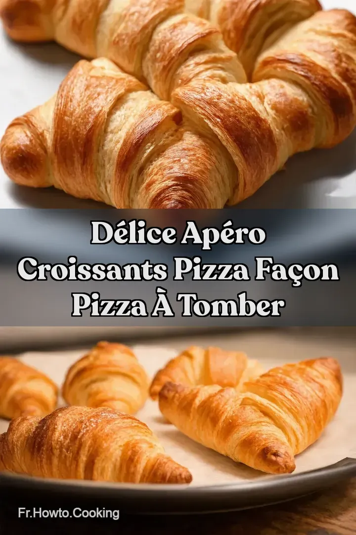 D&eacute;lice Ap&eacute;ro Croissants Pizza Fa&ccedil;on Pizza &agrave; Tomber