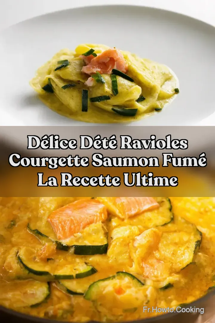 D&eacute;lice d&Eacute;t&eacute; Ravioles Courgette Saumon Fum&eacute; La Recette Ultime