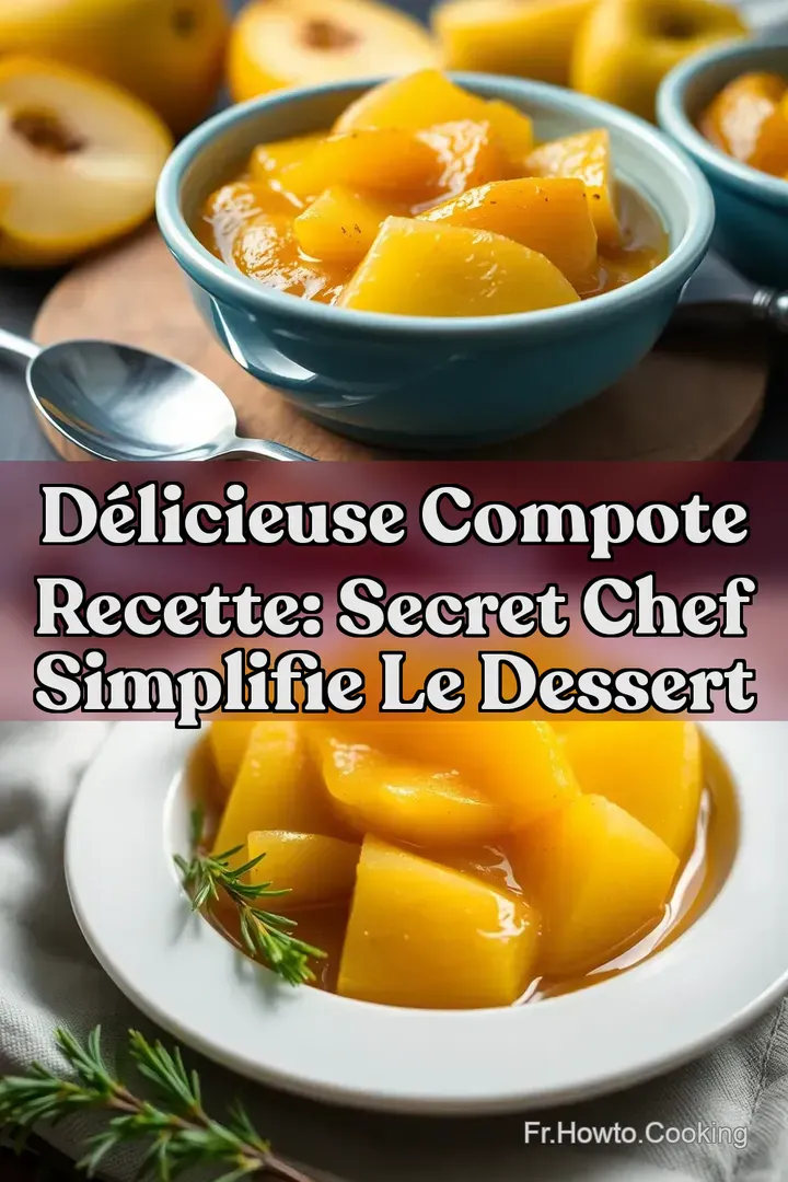 D&eacute;licieuse Compote Recette: Secret Chef Simplifie Le Dessert