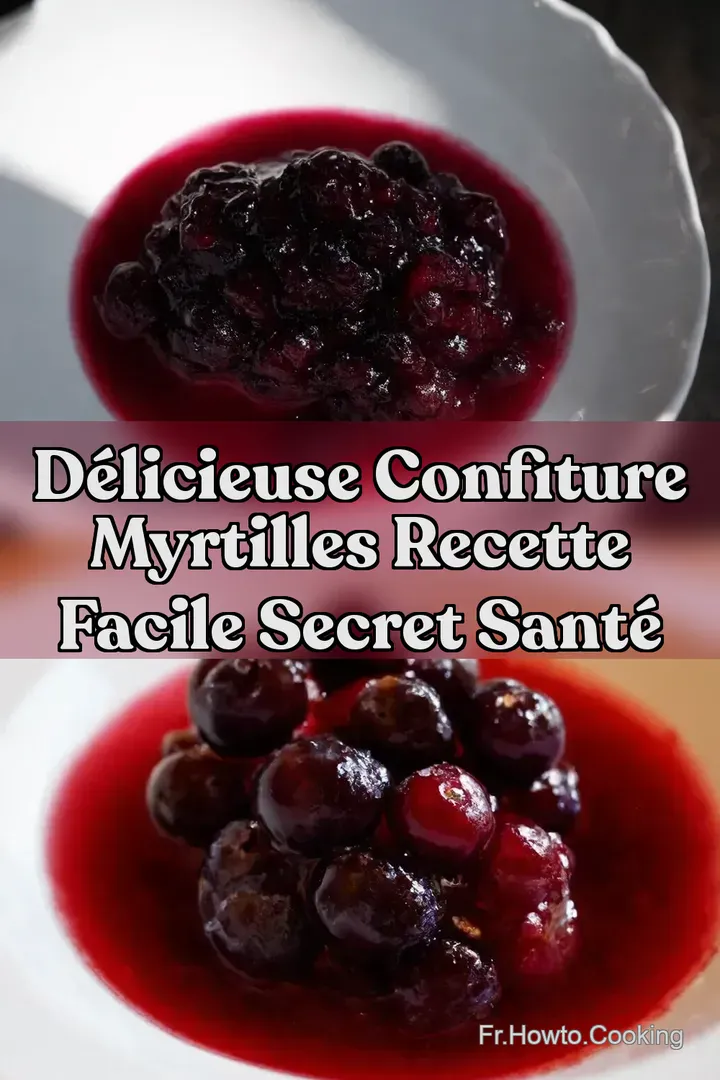 D&eacute;licieuse Confiture Myrtilles Recette Facile Secret Sant&eacute;