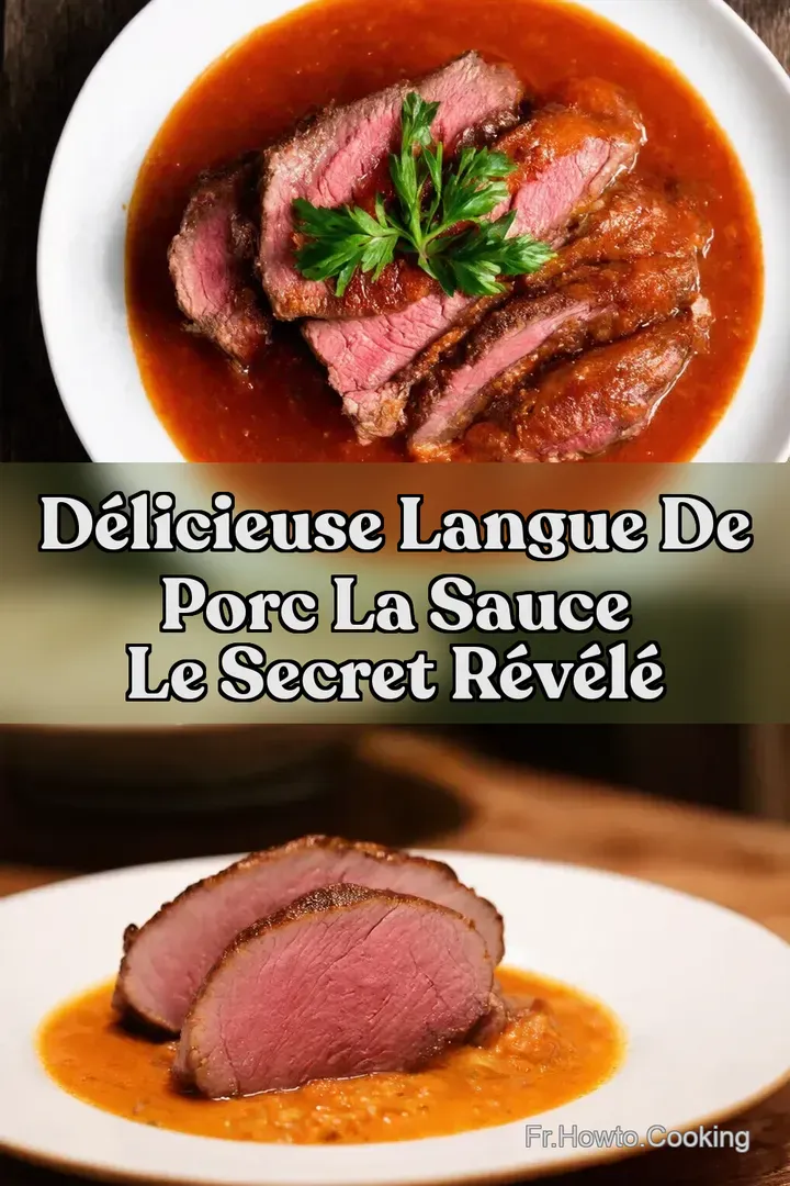 D&eacute;licieuse Langue de Porc la Sauce Le Secret R&eacute;v&eacute;l&eacute;