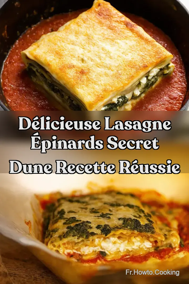 Délicieuse Lasagne Épinards Secret dune Recette Réussie : ÉPINGLER POUR PLUS TARD Délicieuse Lasagne Épinards Secret dune Recette Réussie