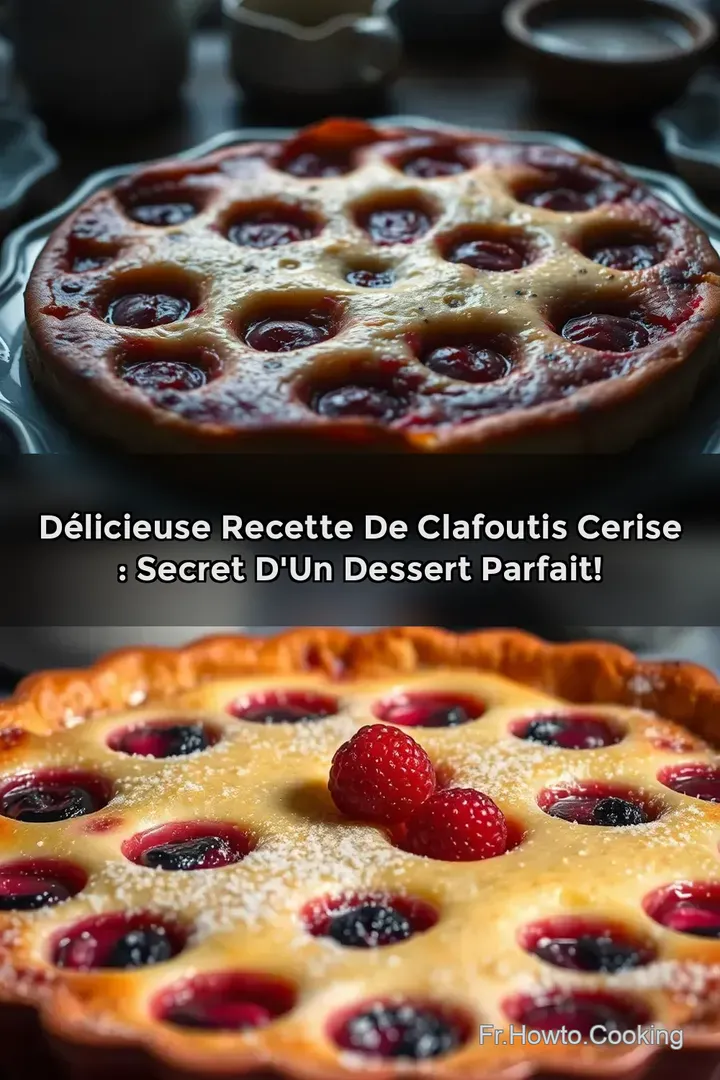 D&eacute;licieuse Recette de Clafoutis Cerise : Secret d un Dessert Parfait!