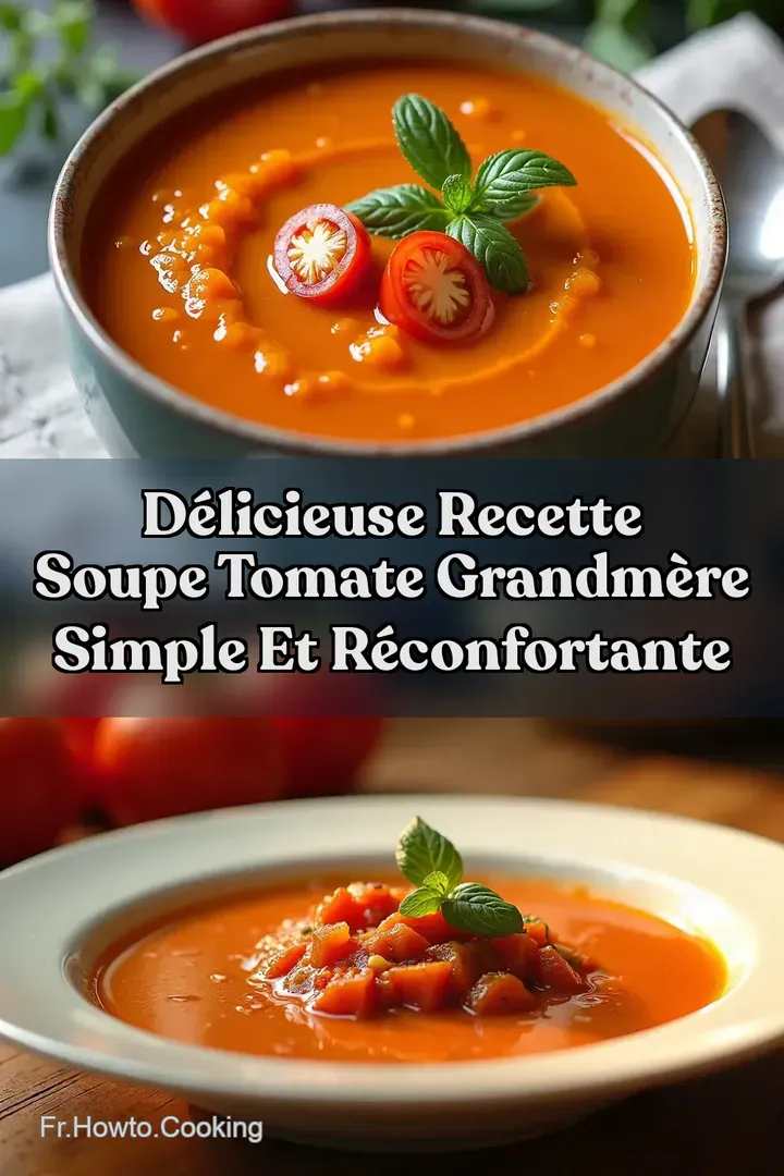 D&eacute;licieuse Recette Soupe Tomate GrandM&egrave;re Simple et R&eacute;confortante
