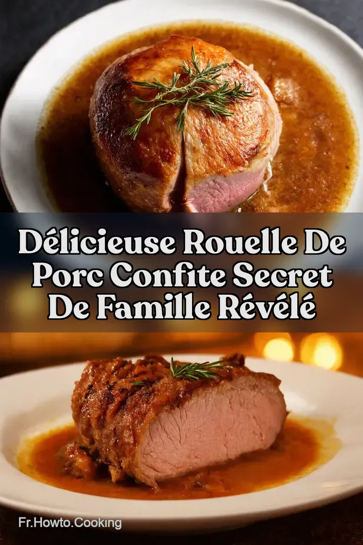 Délicieuse Rouelle de Porc Confite Secret de Famille Révélé