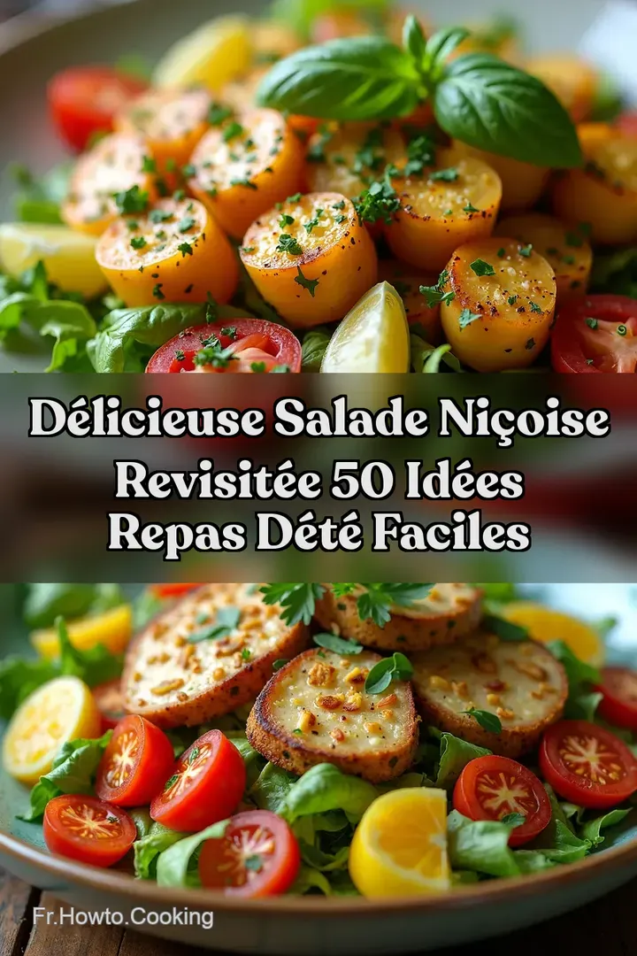 D&eacute;licieuse Salade Ni&ccedil;oise revisit&eacute;e 50 Id&eacute;es repas d&eacute;t&eacute; Faciles