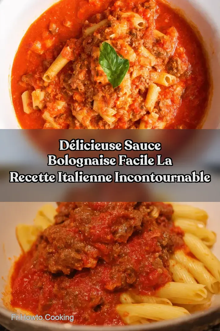 D&eacute;licieuse Sauce Bolognaise Facile La Recette Italienne Incontournable