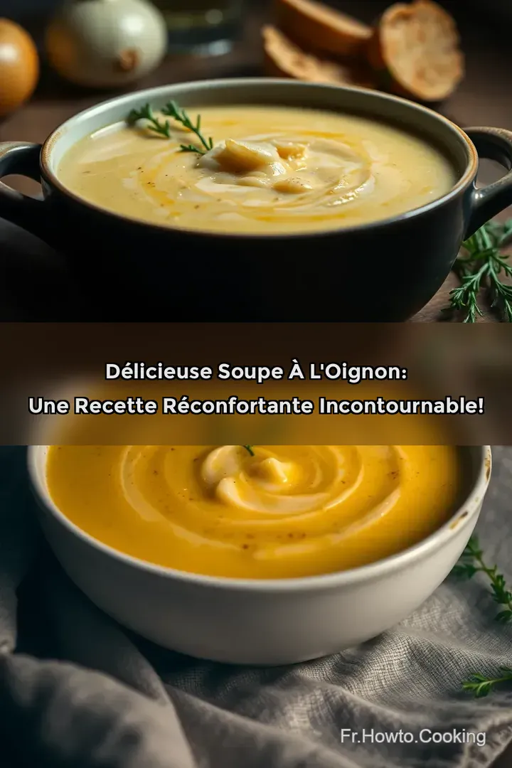 D&eacute;licieuse Soupe &agrave; l Oignon: Une Recette R&eacute;confortante Incontournable!