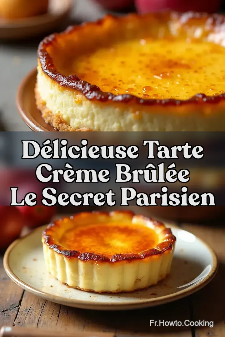 D&eacute;licieuse Tarte Cr&egrave;me Br&ucirc;l&eacute;e Le Secret Parisien