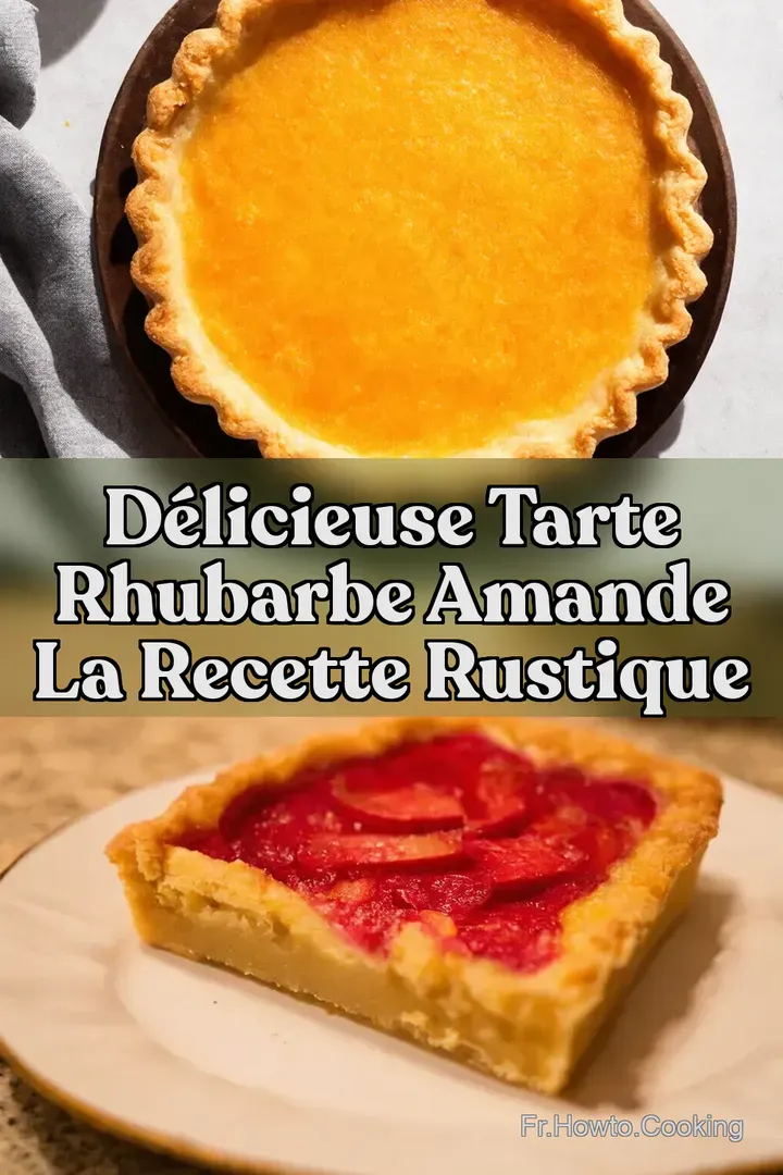 D&eacute;licieuse tarte rhubarbe amande La recette rustique
