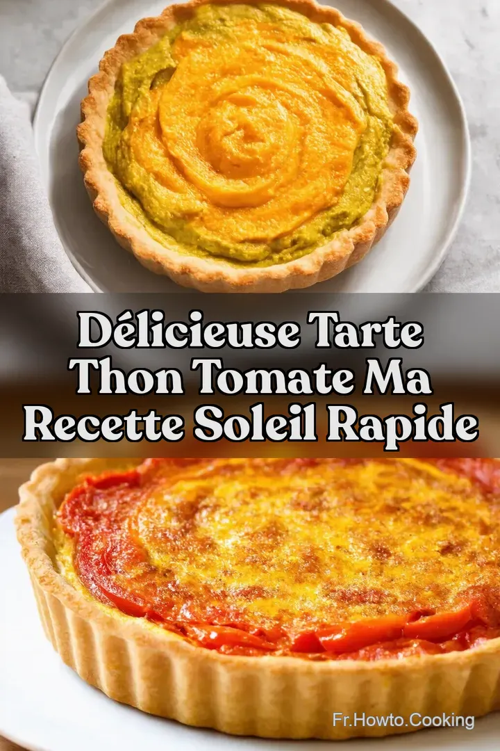 D&eacute;licieuse Tarte Thon Tomate Ma Recette Soleil Rapide