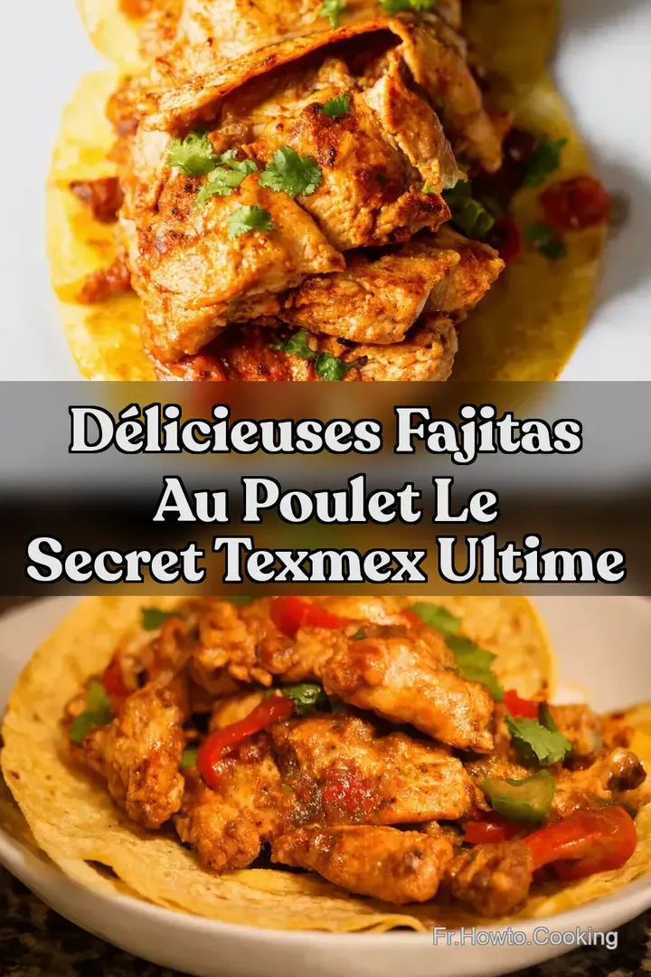 D&eacute;licieuses Fajitas Au Poulet Le Secret TexMex Ultime