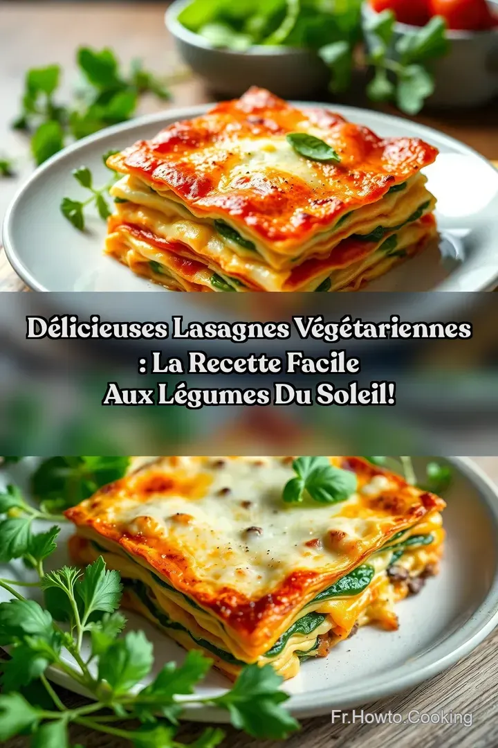 D&eacute;licieuses Lasagnes V&eacute;g&eacute;tariennes : La Recette Facile aux L&eacute;gumes du Soleil!