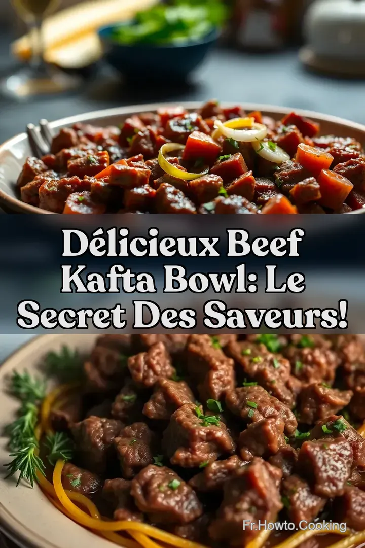 D&eacute;licieux Beef Kafta Bowl: Le Secret des Saveurs!