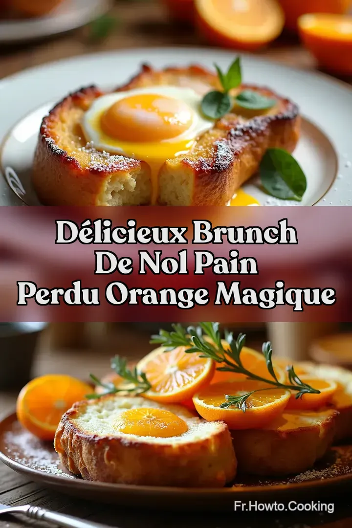 D&eacute;licieux Brunch de Nol Pain Perdu Orange Magique